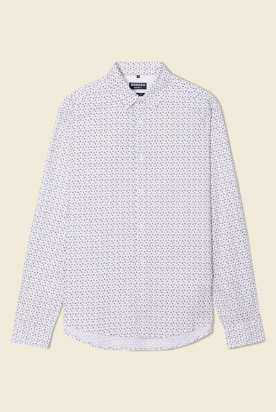 Chemise éco-responsable blanc homme