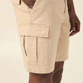 Bermuda cargo à coulisse beige homme