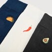 Lot de 3 paires chaussettes hautes vert kaki homme