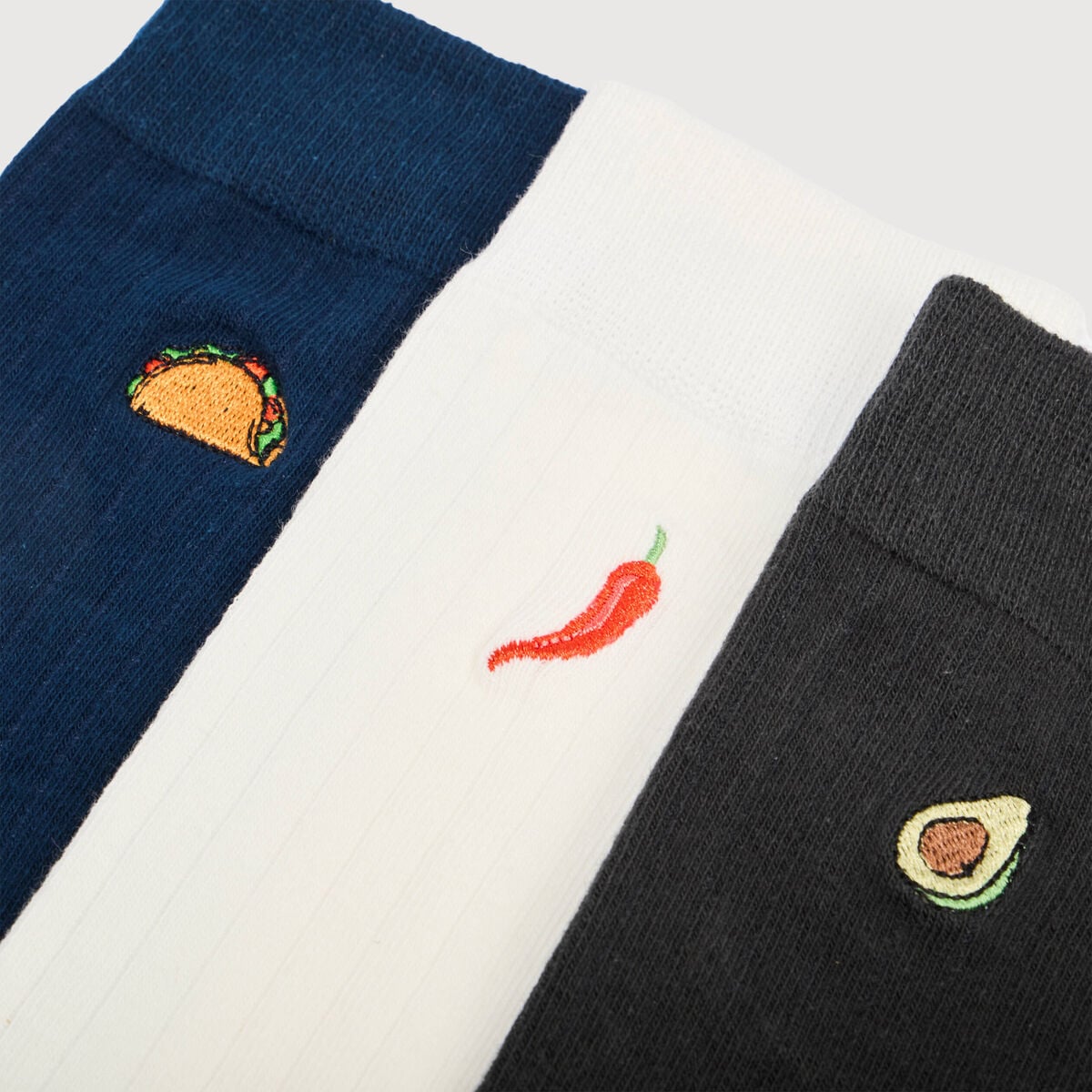 Lot de 3 paires chaussettes hautes vert kaki homme