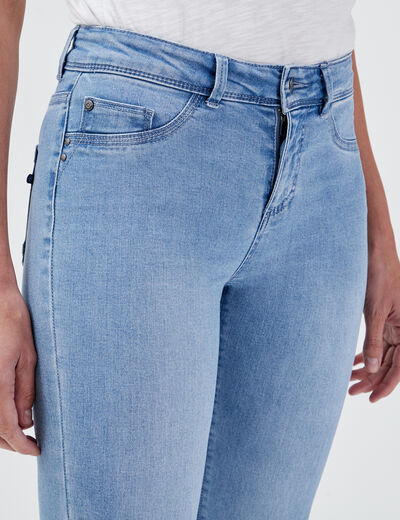 Jeans Lou - jegging denim bleach femme