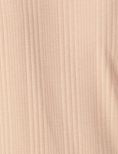 T-shirt manches longues beige femme