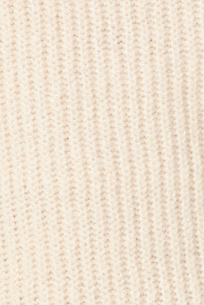Pull manches longues creme femme