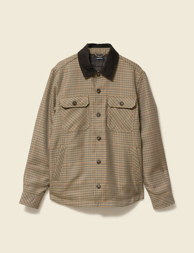 Veste oversize courte manches longues beige homme