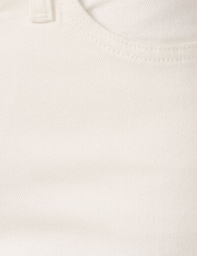 Pantalon éco-responsable denim blanc femme