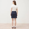 Jupe en jeans denim brut femme