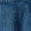 Mini-jupe en coton aspect jeans denim stone femme