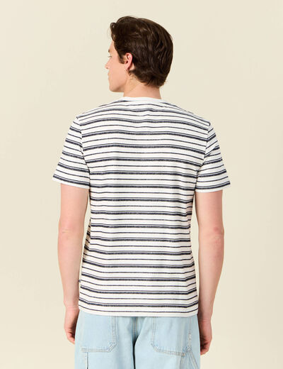 T-shirt manches courtes ecru homme