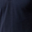 Polo cintré manches courtes en coton bleu marine homme