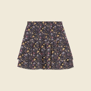 jupe evasee fluide volantee multicolore femme Jupe évasée fluide volantée multicolore femme