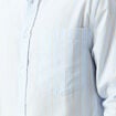 Chemise en coton manches longues bleu ciel homme