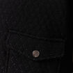 Veste droite courte col mao noir femme
