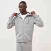 Sweat ample &agrave; capuche manches longues gris clair homme