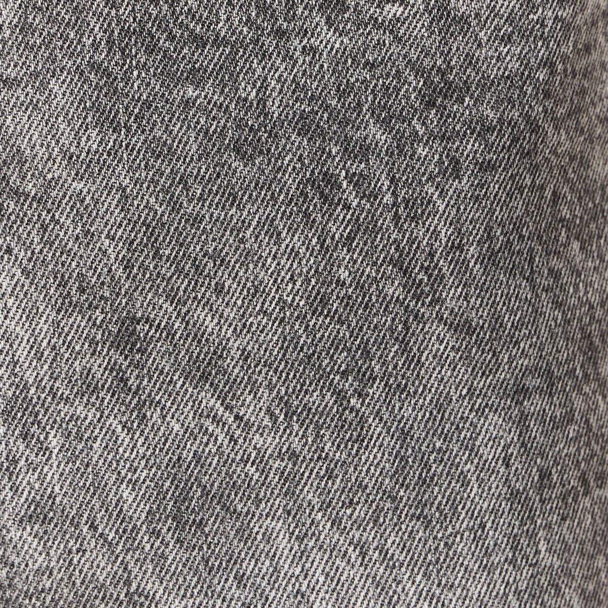 Jeans mom 7/8ème denim snow gris femme