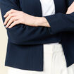 Veste esprit blazer fluide bleu marine femme