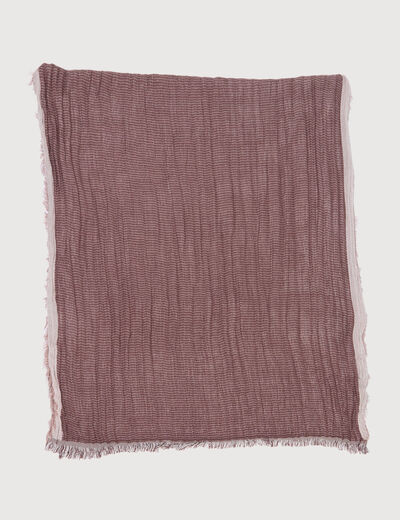 Foulard froiss&eacute; bordeaux homme