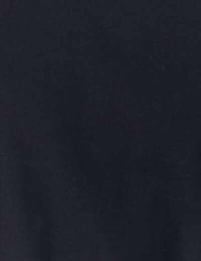 T-shirt en coton manches courtes bleu marine homme