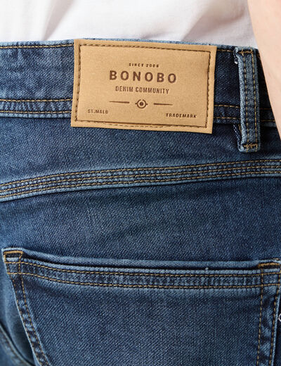 Jeans straight ultra stretch denim brut homme
