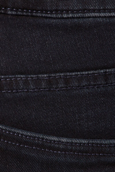 Jeans skinny taille haute denim blue black femme