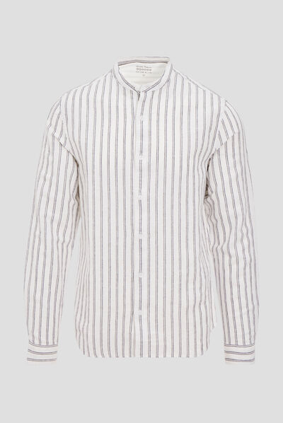 Chemise manches longues ecru homme