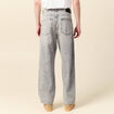 Jeans large 5 poches longueur 32 denim snow gris homme