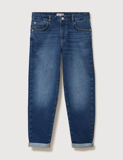 Jeans girlfriend 5 poches denim stone femme
