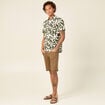 Chemise manches courtes vert kaki homme