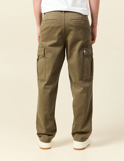 Cargo battle longueur 32 vert kaki homme