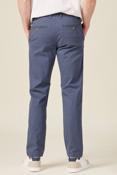 Pantalon slim Instinct chino bleu gris homme