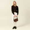 Gilet zippé éco-responsable terracotta femme