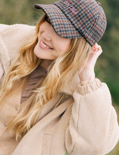 Casquette multicolore femme