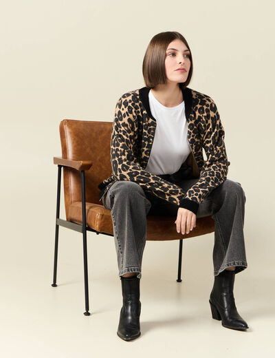Gilet zippé éco-responsable noir femme