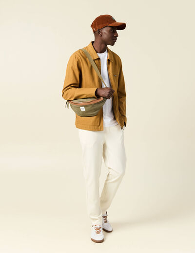 Pantalon chino jogger ecru homme