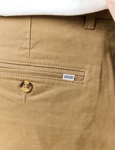 Pantalon chino slim vert kaki homme