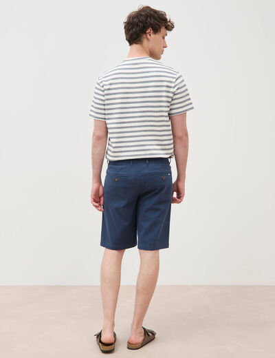 Short bleu fonc&eacute; homme