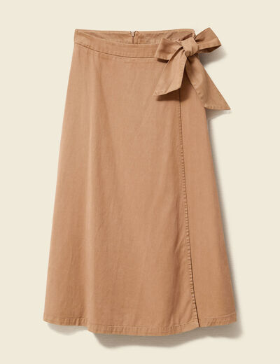 Jupe marron clair femme