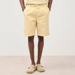 Bermuda en coton jaune clair homme