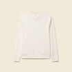 Sweat manches longues col rond ecru homme