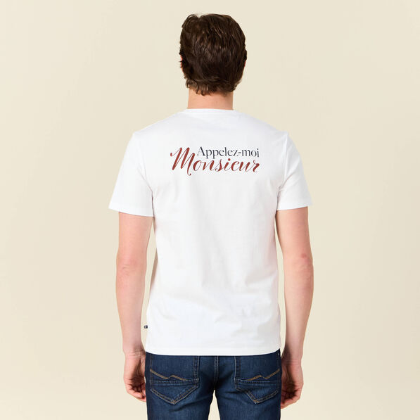t shirt eco responsable blanc homme T-shirt éco-responsable blanc homme