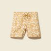 Maillot de bain doubl&eacute; jaune moutarde homme