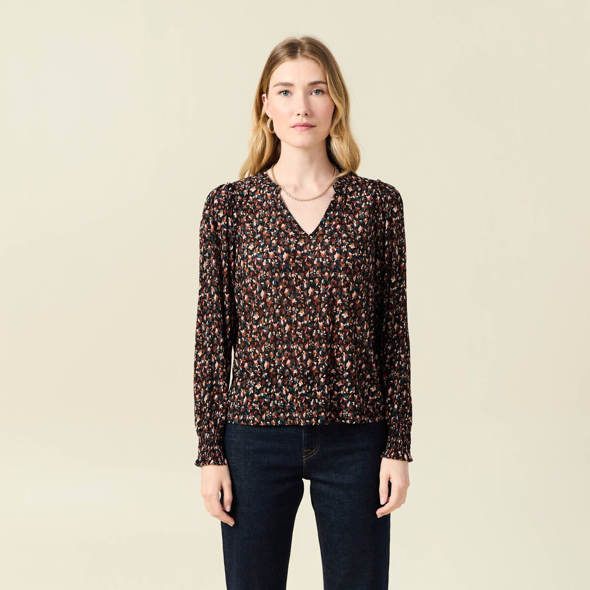 T-shirt éco-responsable multicolore femme