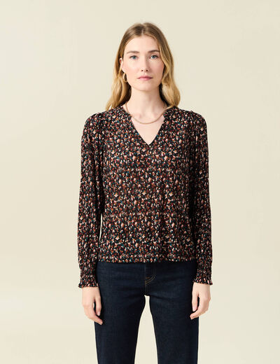 T-shirt éco-responsable multicolore femme