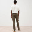 Jeans slim 5 poches vert kaki homme