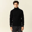 Pull manches longues noir homme
