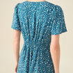 Robe longue éco-responsable bleu femme
