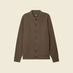 Gilet manches longues vert kaki homme