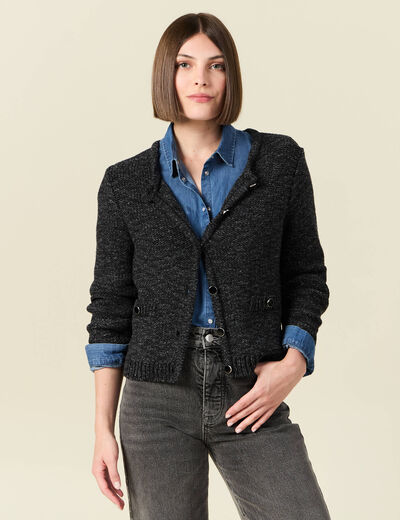 Gilet éco-responsable noir femme