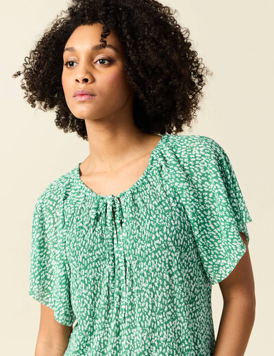 T-shirt manches courtes vert femme