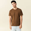 T-shirt éco-responsable marron homme