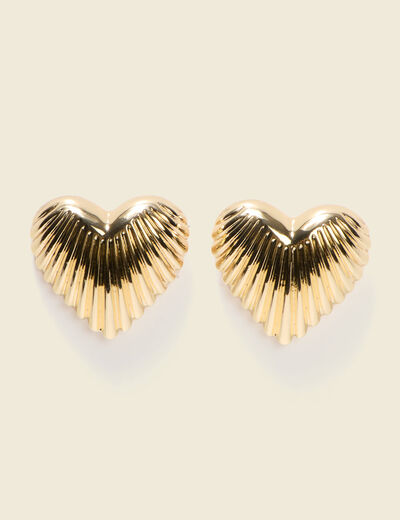 Boucles d'oreilles couleur or femme